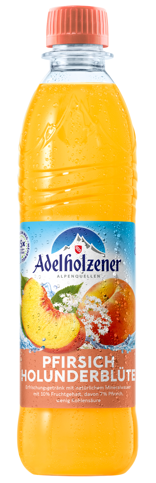 Adelholzener Pfirsich Hollunder