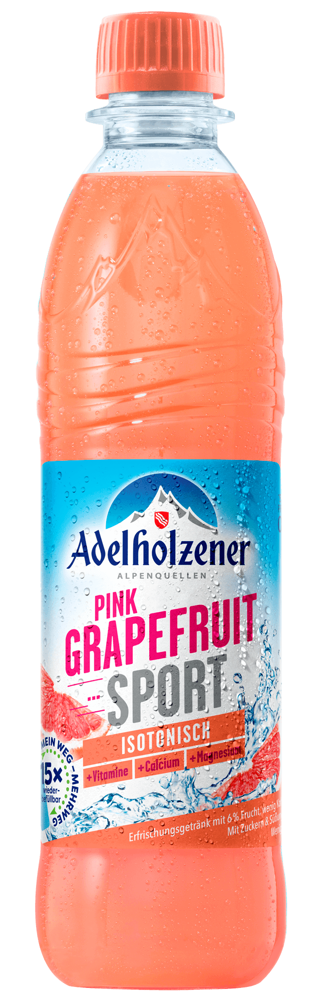 Adelholzener Pink Grapefruit Sport